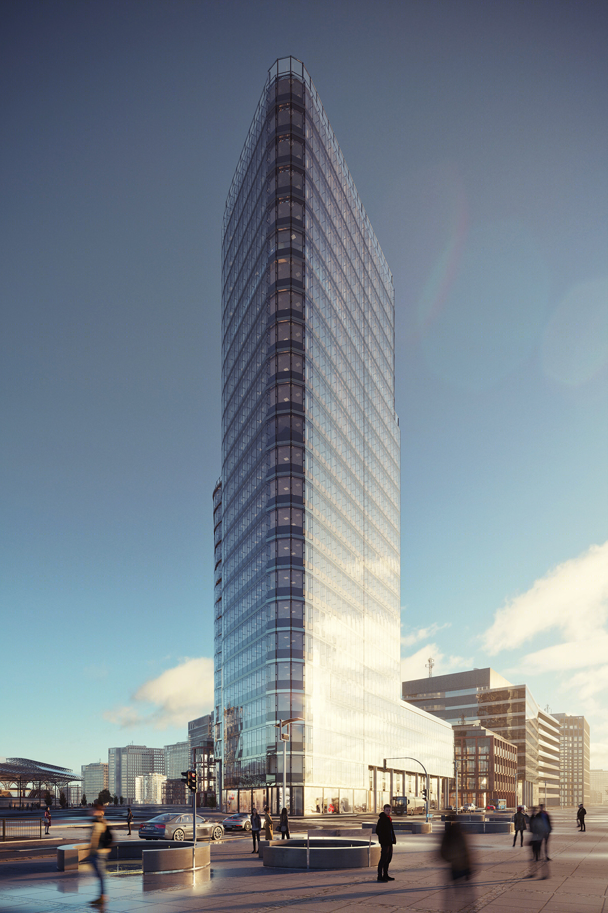 QBB Tower 室内设计 | 极简现代风格打造舒适办公环境-11