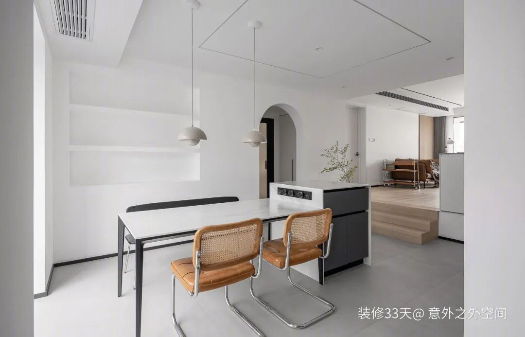 上海徐汇区现代简约错层三室两卫住宅设计丨中国上海丨意外之外空间(上海)-21