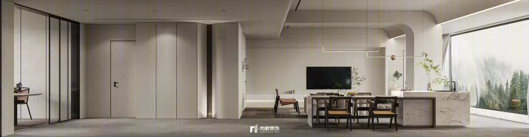 柏林城简约内敛静透生活空间设计丨尚层别墅装饰-29