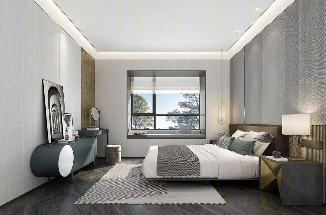 120㎡现代雅奢样板间 | 精致空间与生活品质的完美融合-38