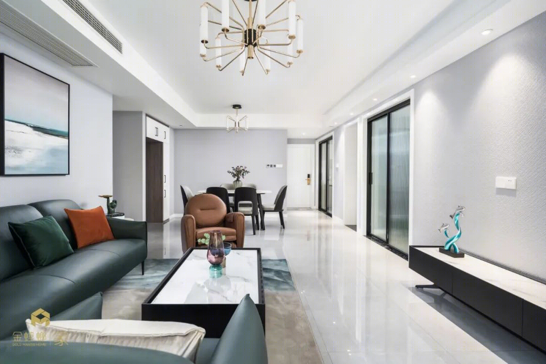 138㎡现代简约风,邂逅春意时光丨常州金螳螂家-21