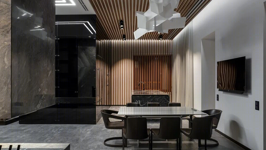 高级黑公寓 · ARTSTUDIO 的 170㎡现代空间设计丨俄罗斯-82