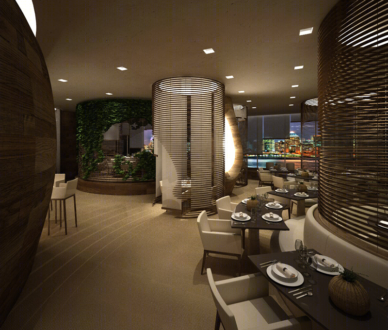 万豪 Serendipity 餐厅——自然元素打造的私密就餐空间-37