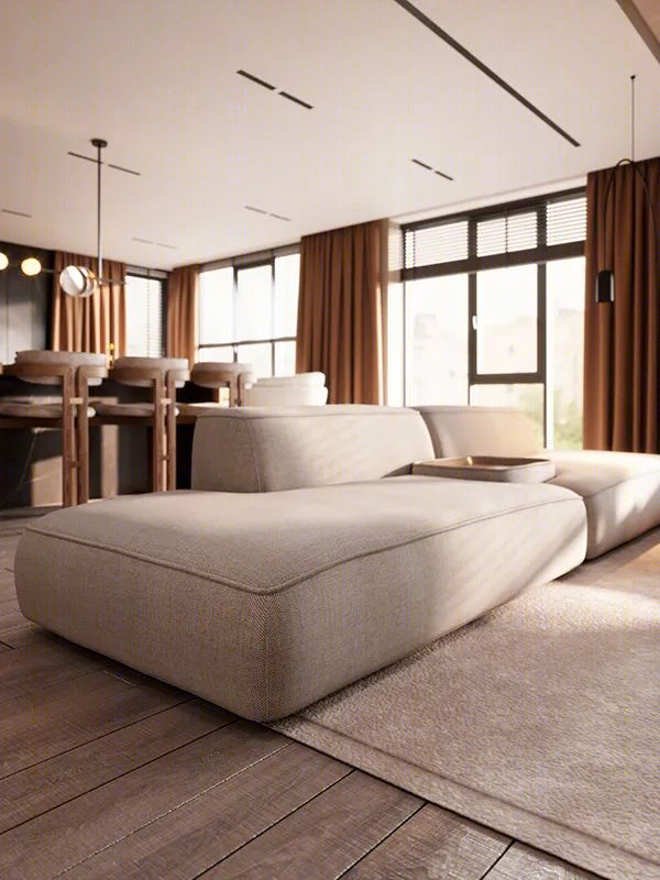 暖色空间丨MUKA DESIGN-12