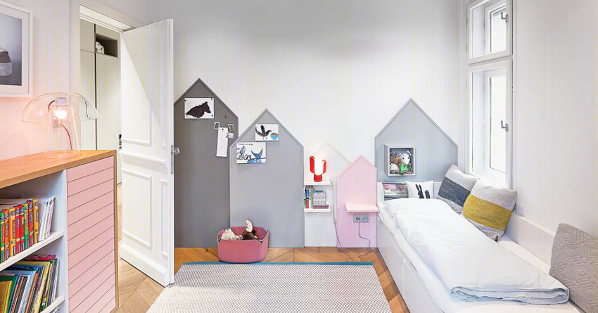 布达佩斯百年公寓蜕变现代多彩北欧风-11