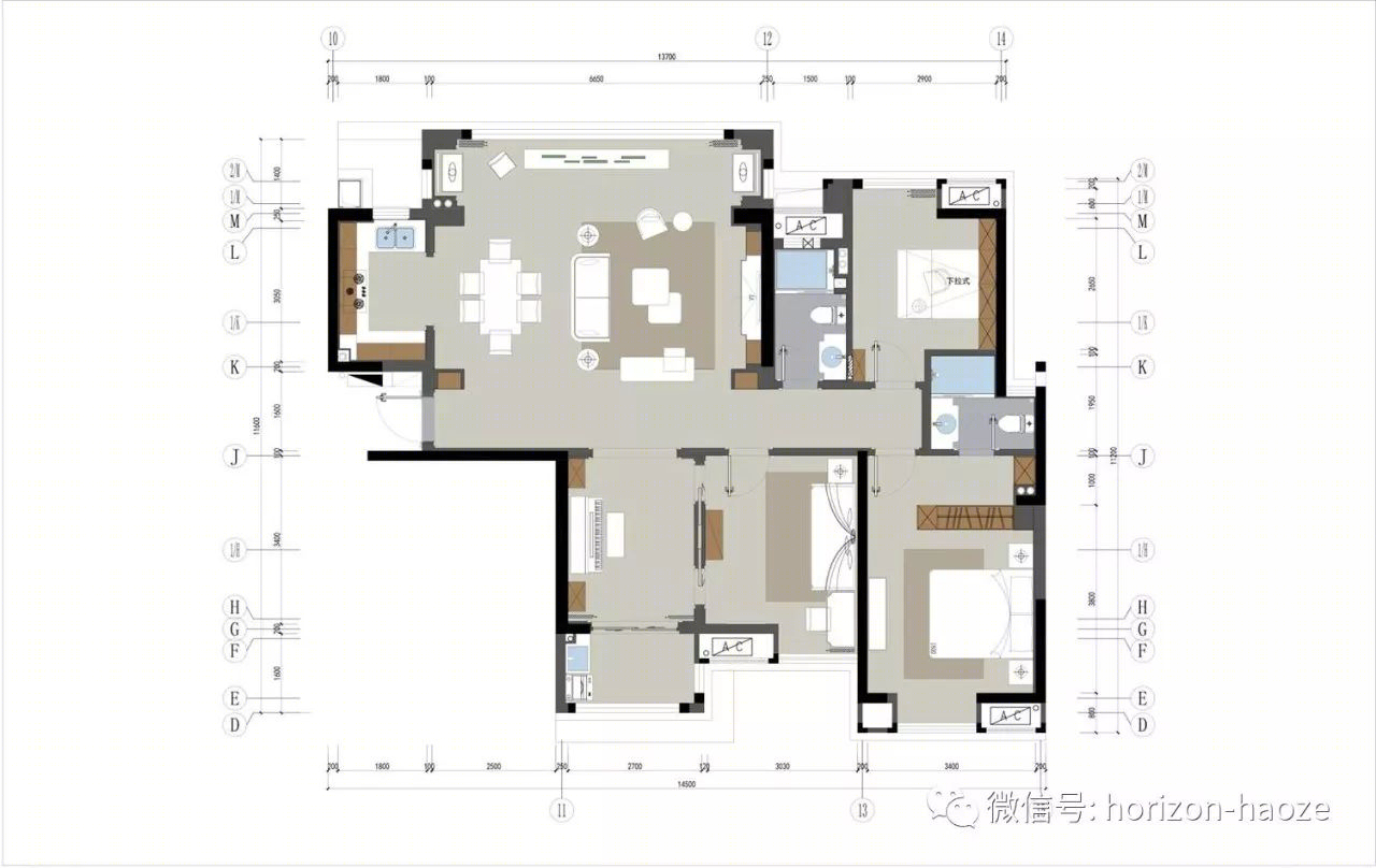 长沙美地 K/L 户型样板房 | 轻奢港式与摩登法式的优雅邂逅-59