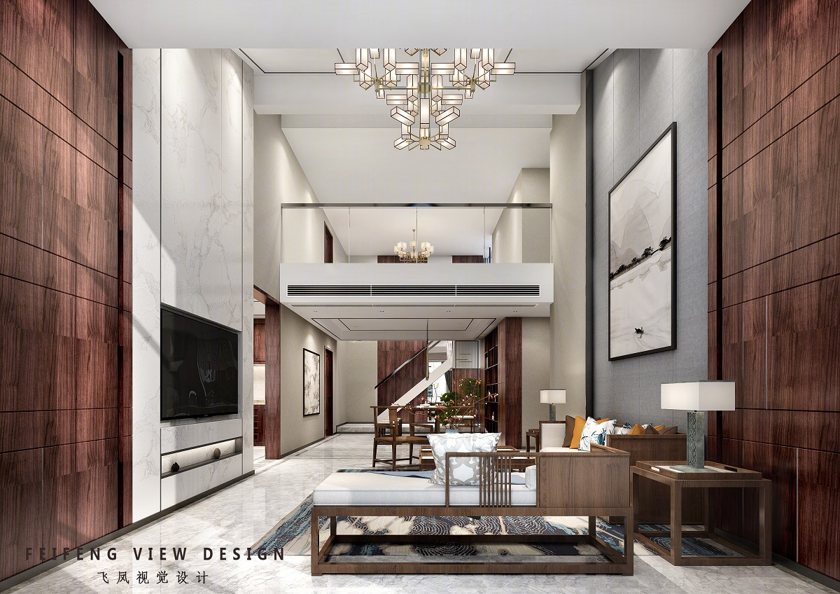 新中式飞凤设计 | 餐厅、茶室、客厅、卧室赏析-6