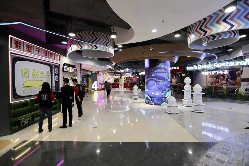 济南魏家庄万达“泉城印象”主题街区美陈-8