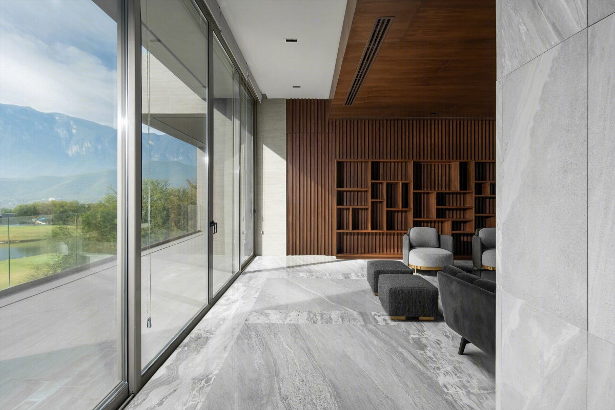 墨西哥 M+B Residence | 玻璃与线性设计的奢华独栋住宅-17