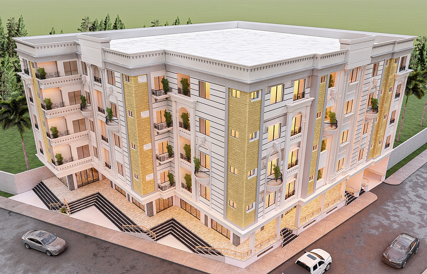 Anastasiya Gushchina丨公寓建筑丨Commercial cum Residential Plaza for Shaz Consultants-5