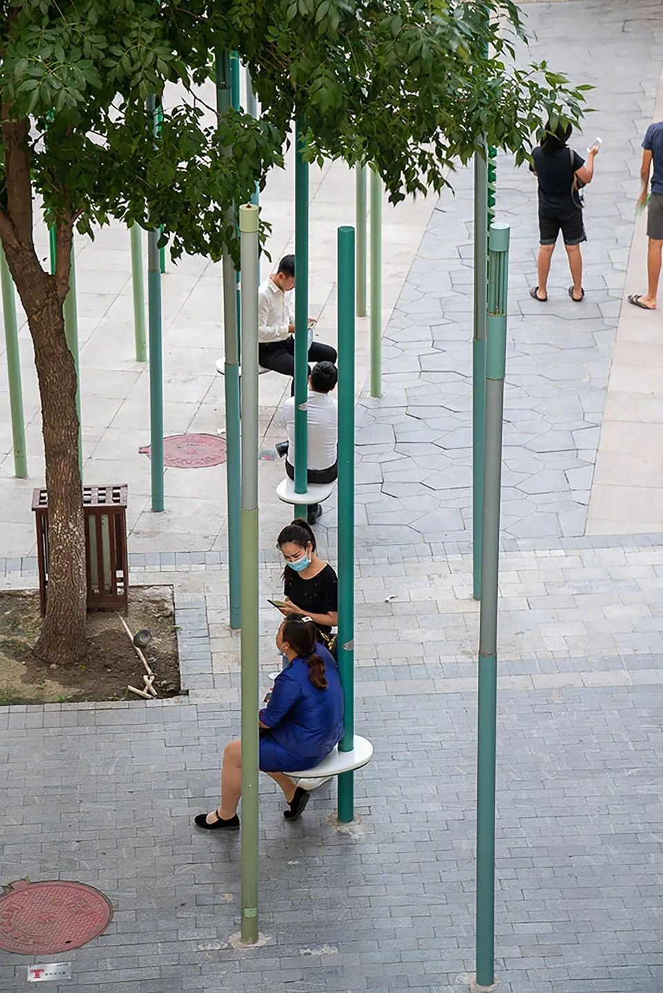 北京风之谷商业街区,景观柱重构空间使用体验-28