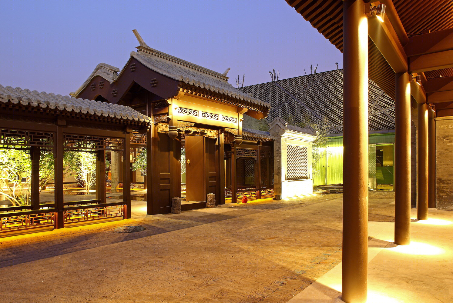 北京奥林匹克下沉花园 · “瓦院”传统与现代的完美融合-21