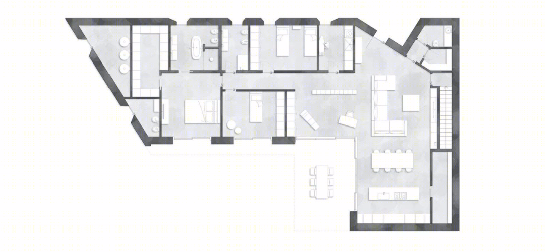 意大利 Casa Ora 泳池庭院大宅，极简设计展现生活品质-59