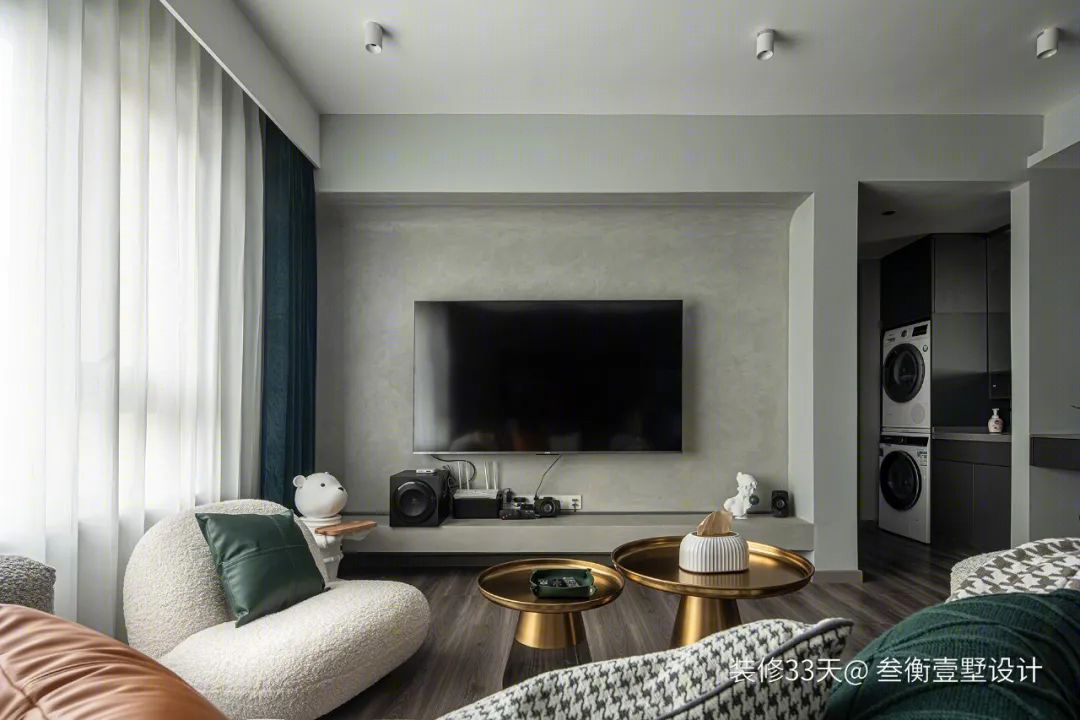 现代轻奢三室丨中国天津丨叁衡壹墅设计（天津）-15