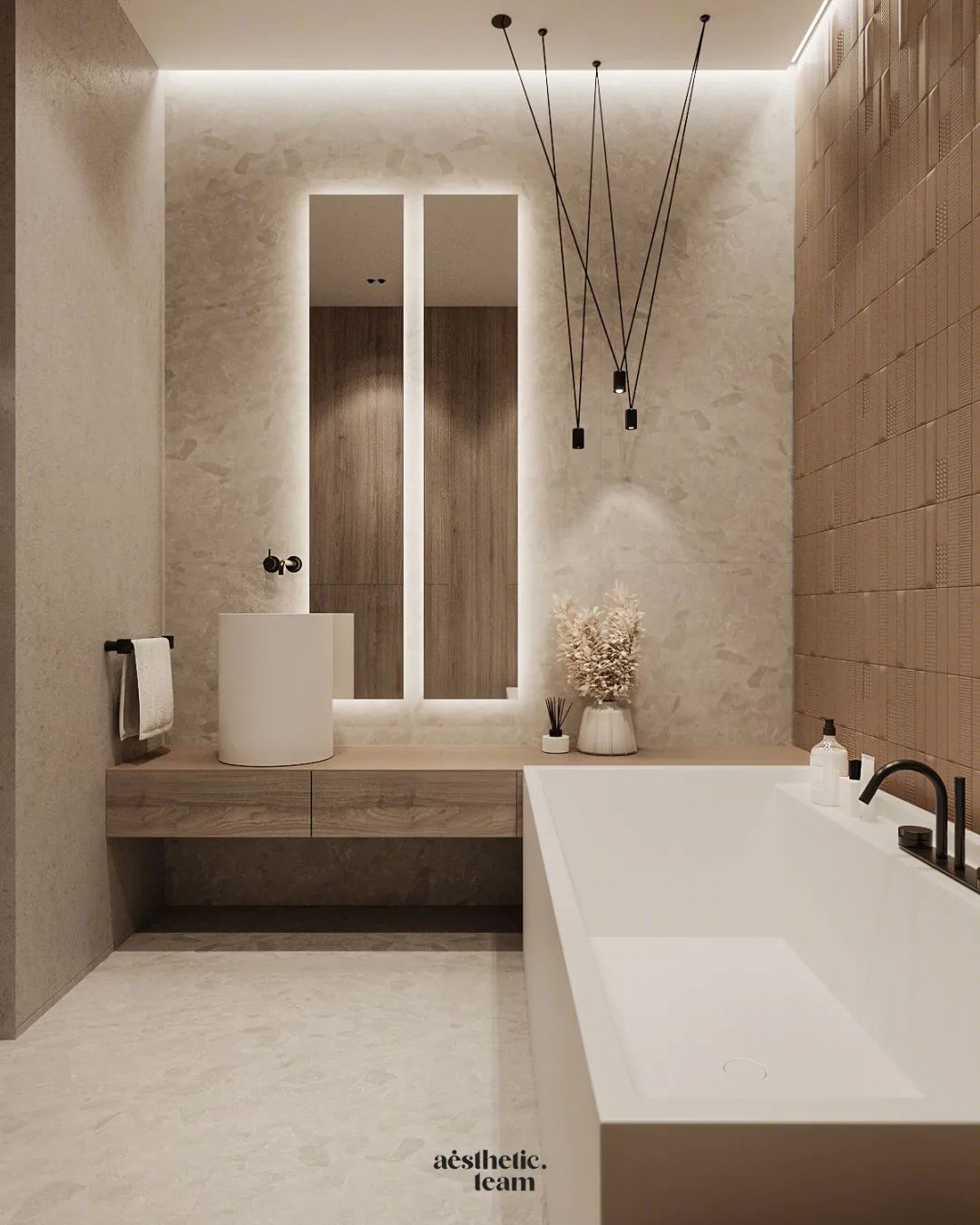 现代主义轻奢公寓设计丨波兰丨Nastya Korovchenko-48