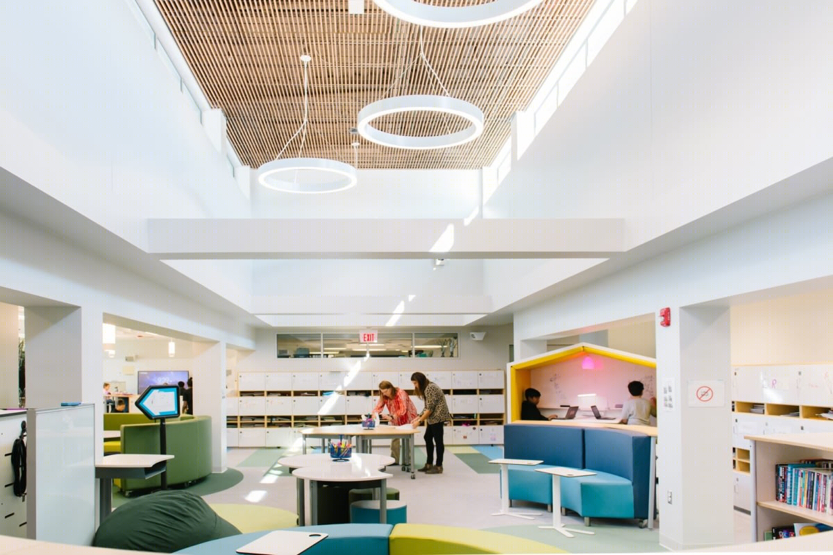 Eden Park Elementary 灵活学习空间设计丨美国克兰斯顿丨Fielding International-12