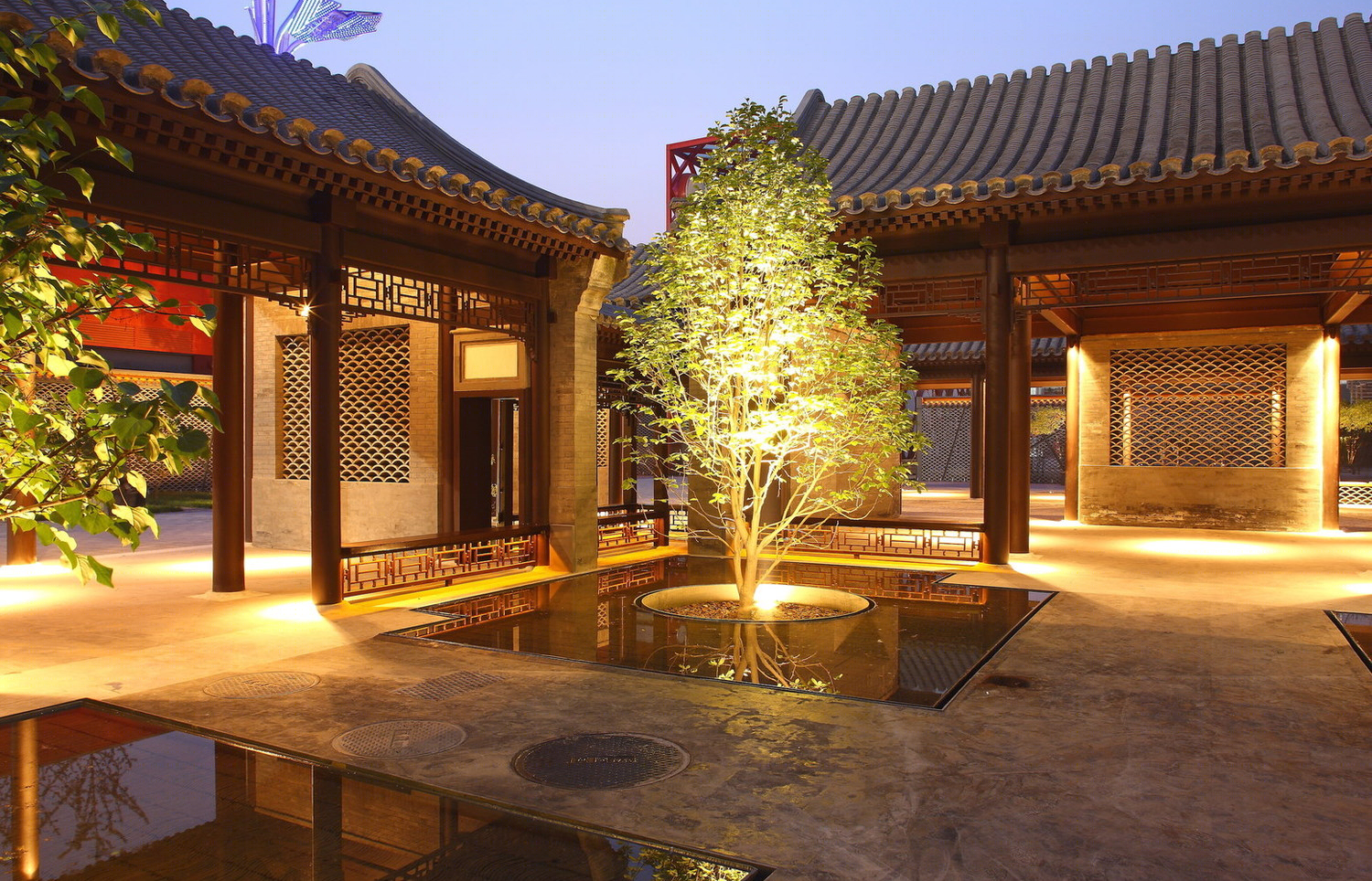 北京奥林匹克下沉花园 · “瓦院”传统与现代的完美融合-22