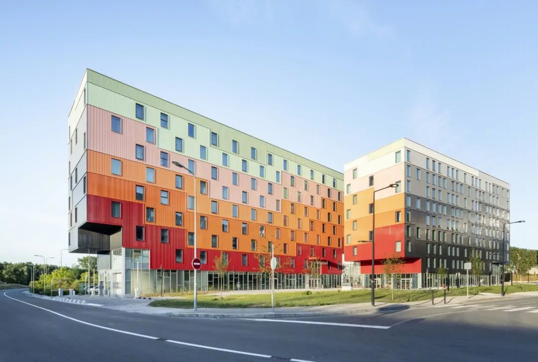 法国彩色立面酒店丨Manuelle Gautrand Architecture-6