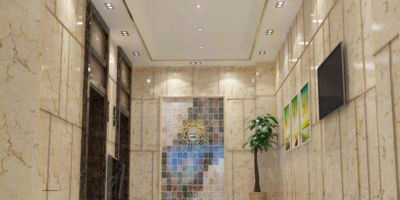 虎门鞋业招商中心办公楼大堂——现代简约设计典范-2