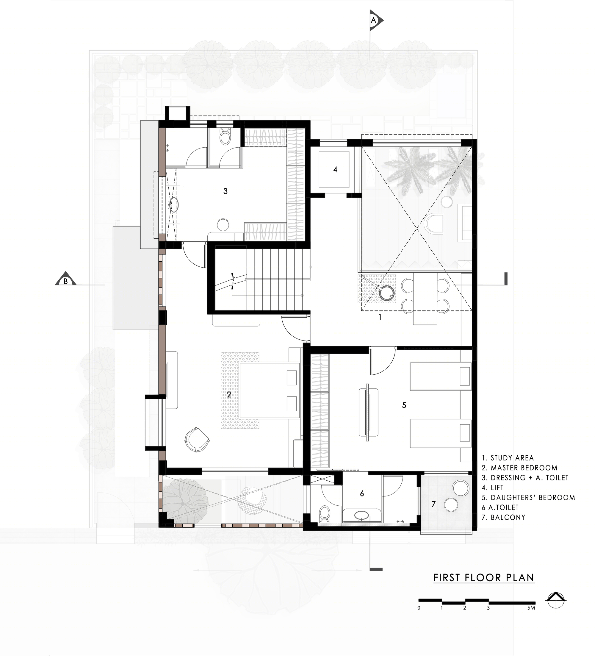 萨姆鲁迪之家丨印度丨AANGAN Architects-6