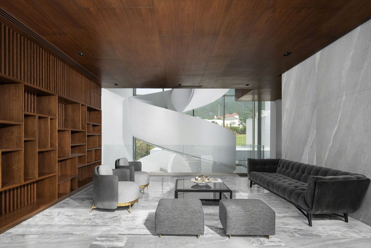 墨西哥 M+B Residence | 玻璃与线性设计的奢华独栋住宅-20