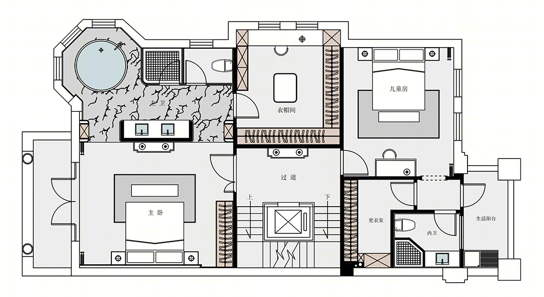 乐清市中心湿地豪宅区别墅设计丨AVA HOME,王泽漫 林佳欣-48