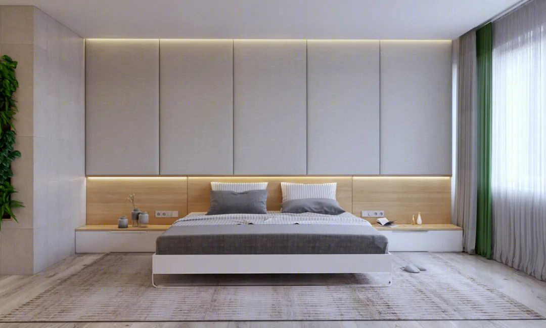 黑白灰与原木色的精致三居室丨Grani Studio-17
