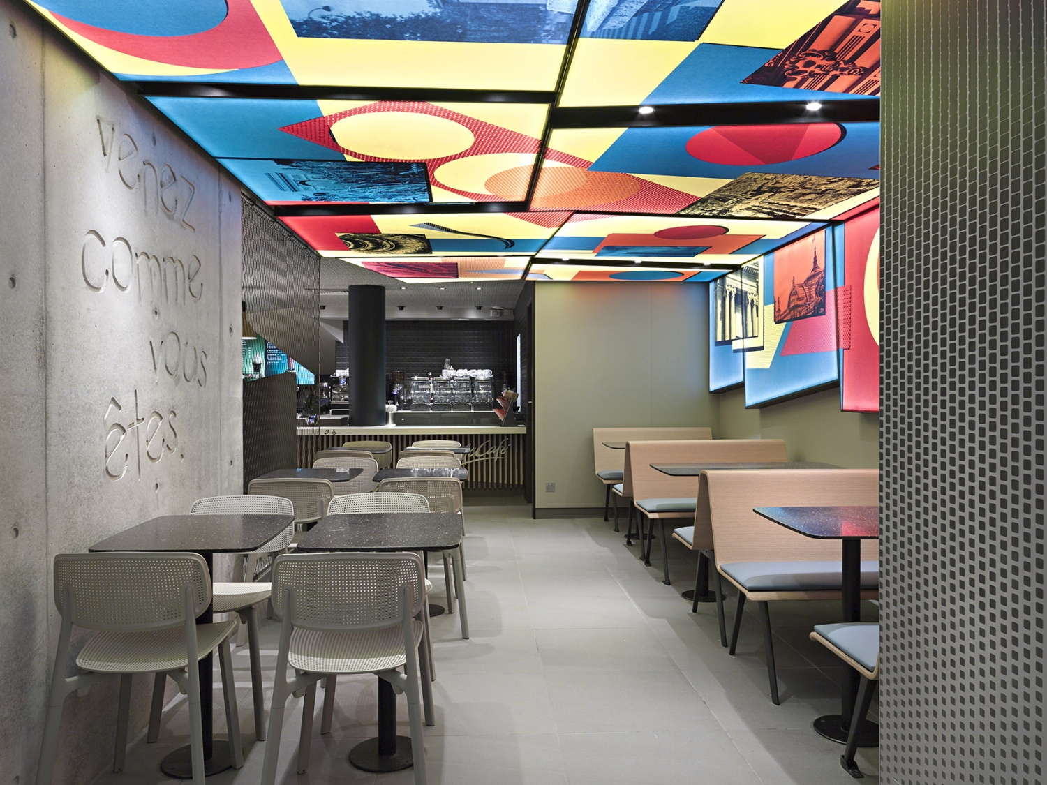 巴黎香榭丽舍麦当劳旗舰店，现代设计诠释餐饮空间-12