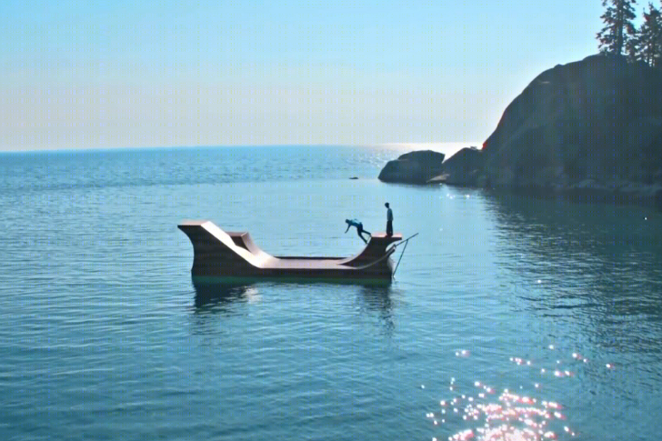 加州太浩湖梦幻漂浮滑板坡道景观丨Jeff King和Jerry Blohm-15