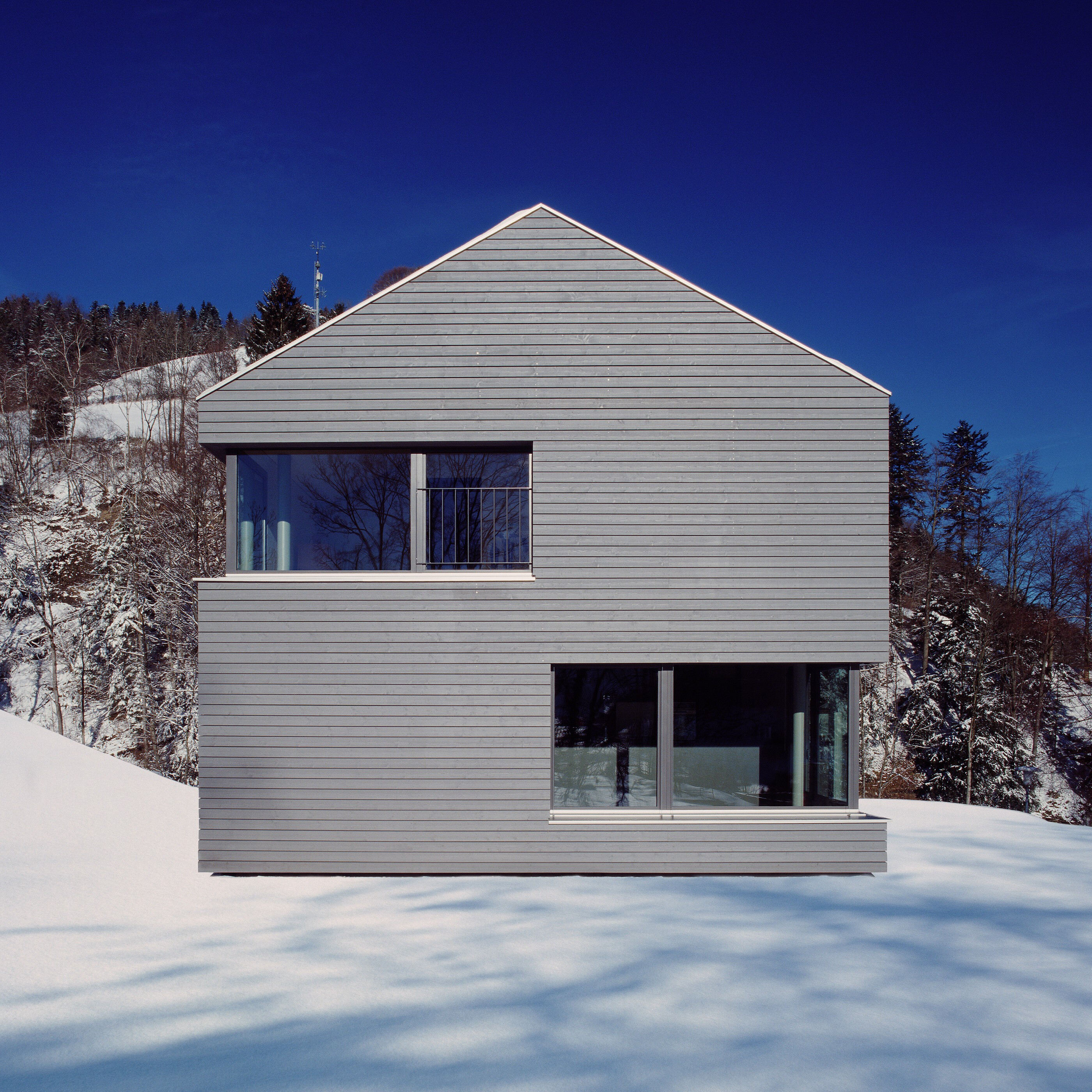 瑞士 Brunnadern 村经济适用住宅设计-10