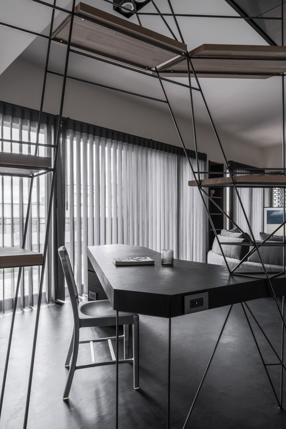 工业风极致魅力，122㎡Studio X4 设计案例解析-22