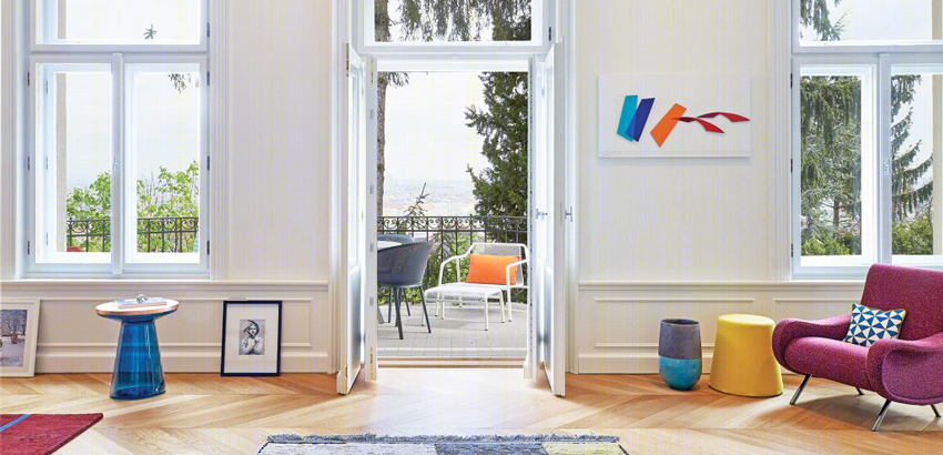 布达佩斯百年公寓蜕变现代多彩北欧风-14