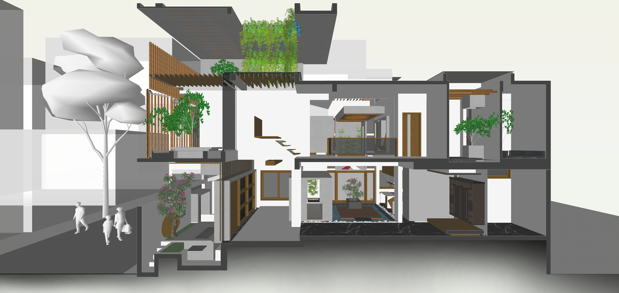 Le Tranquil House · 现代简约的宁静别墅设计丨印度本地治里-37