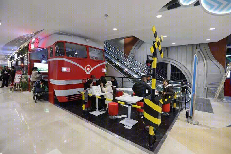 济南魏家庄万达“泉城印象”主题街区美陈-10