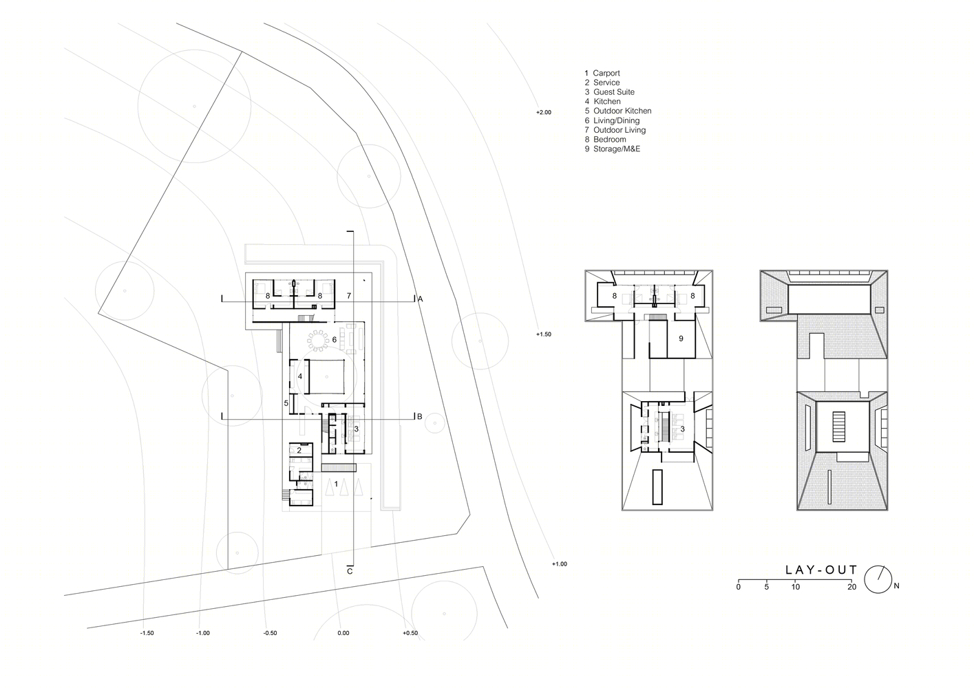 SOOK Architects丨别墅建筑丨泰国周末度假住宅-44