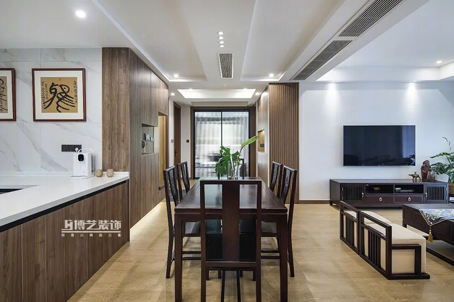 新中式与现代简约的完美碰撞 · 148㎡新中花园实景赏析丨博艺装饰-21
