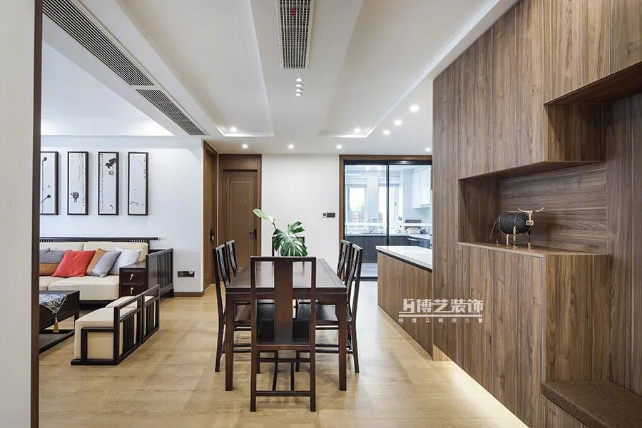新中式与现代简约的完美碰撞 · 148㎡新中花园实景赏析丨博艺装饰-22