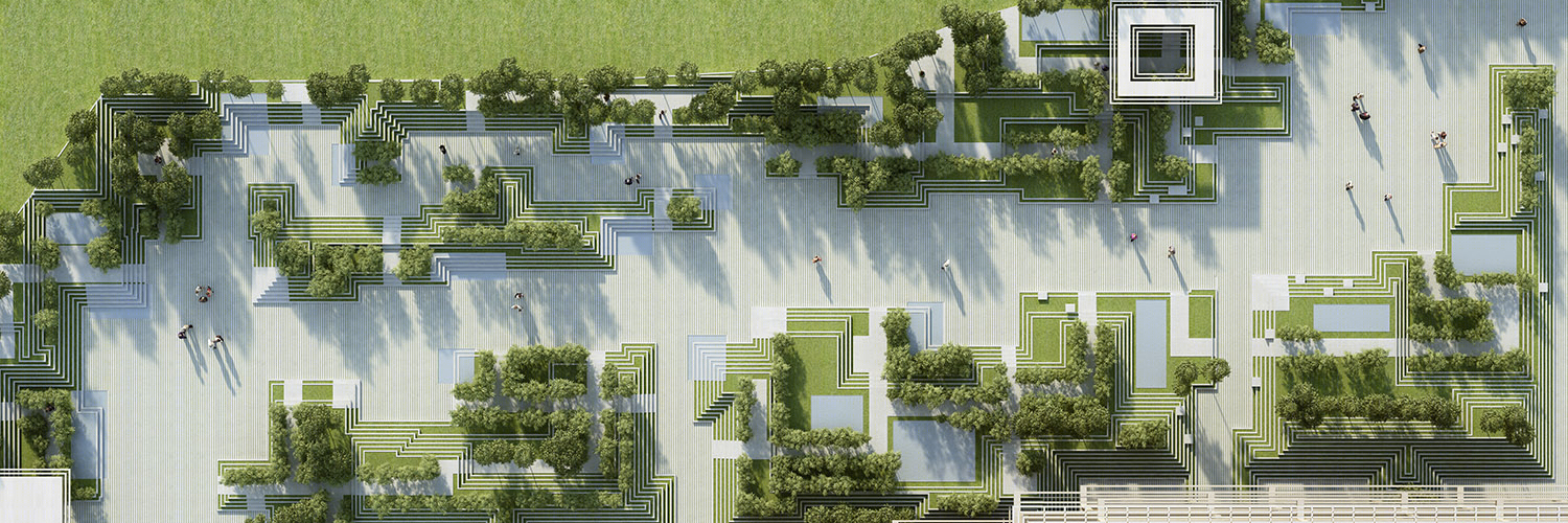 印度楼梯井水景迷宫式住宅景观设计-8