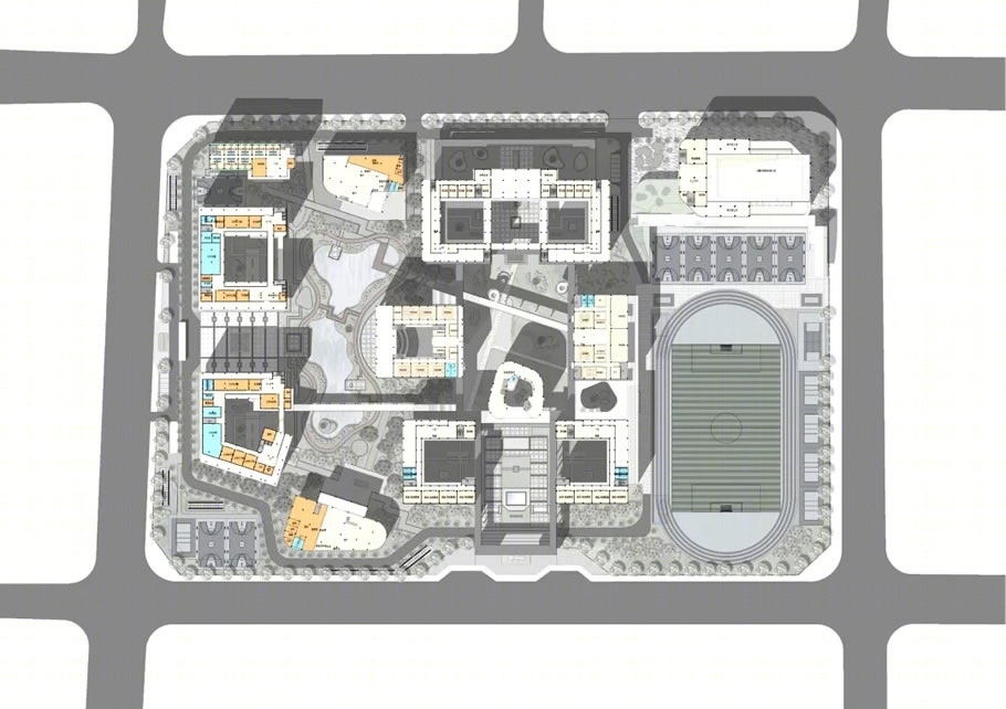 巩义市实验高级中学方案设计丨中国河南丨哈尔滨工业大学建筑设计研究院中原分院-62