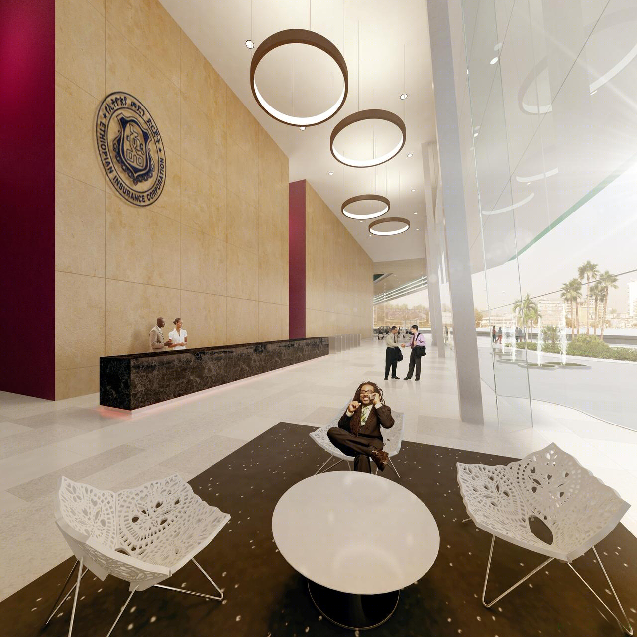 埃塞俄比亚保险公司总部大楼——现代设计与自然景观的完美结合-20