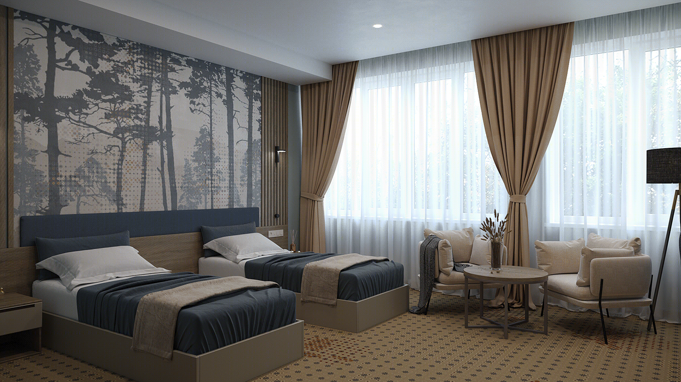 Anastasiya Gushchina丨酒店丨Standart rooms (hotel "Taezhnyi")-0