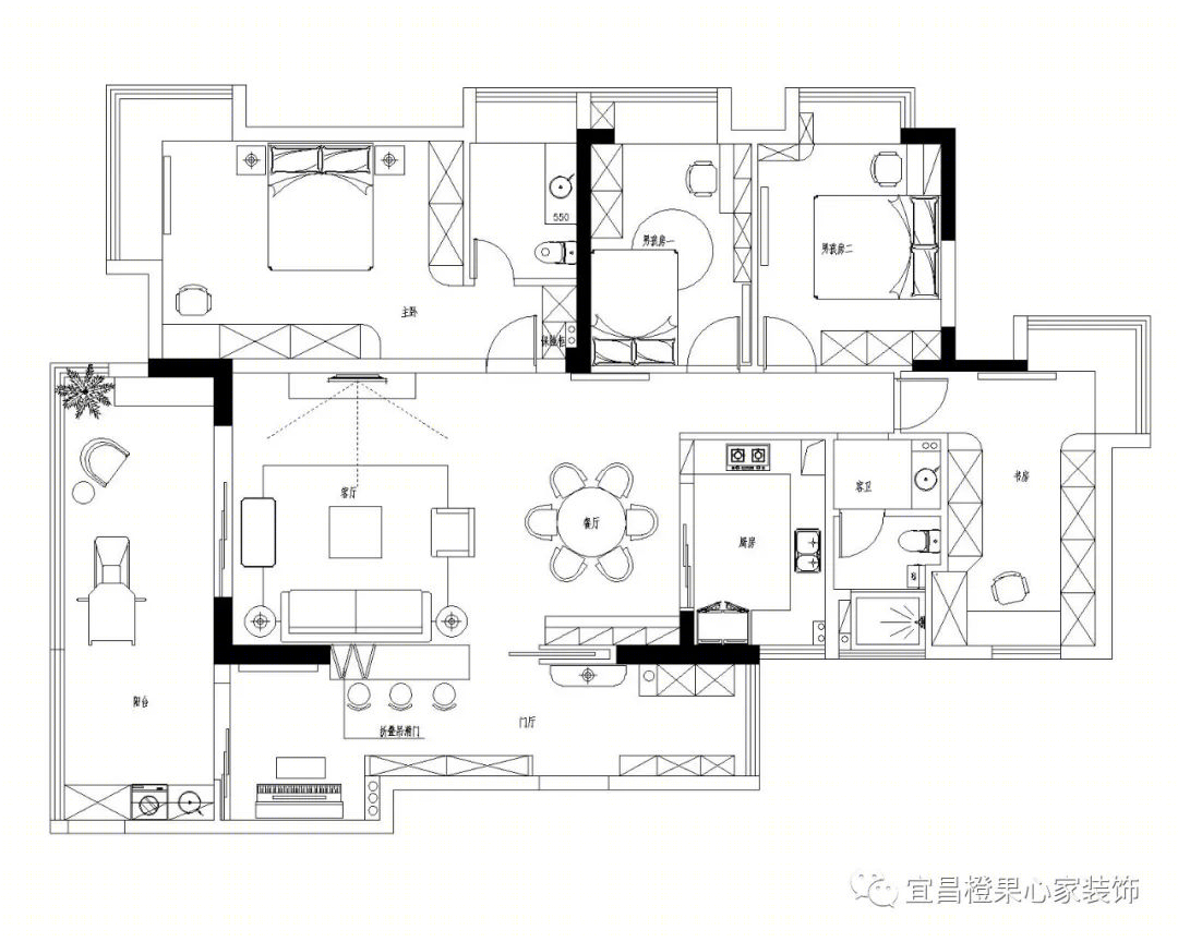 《廊桥水岸》190m²现代简约江景大平层-1