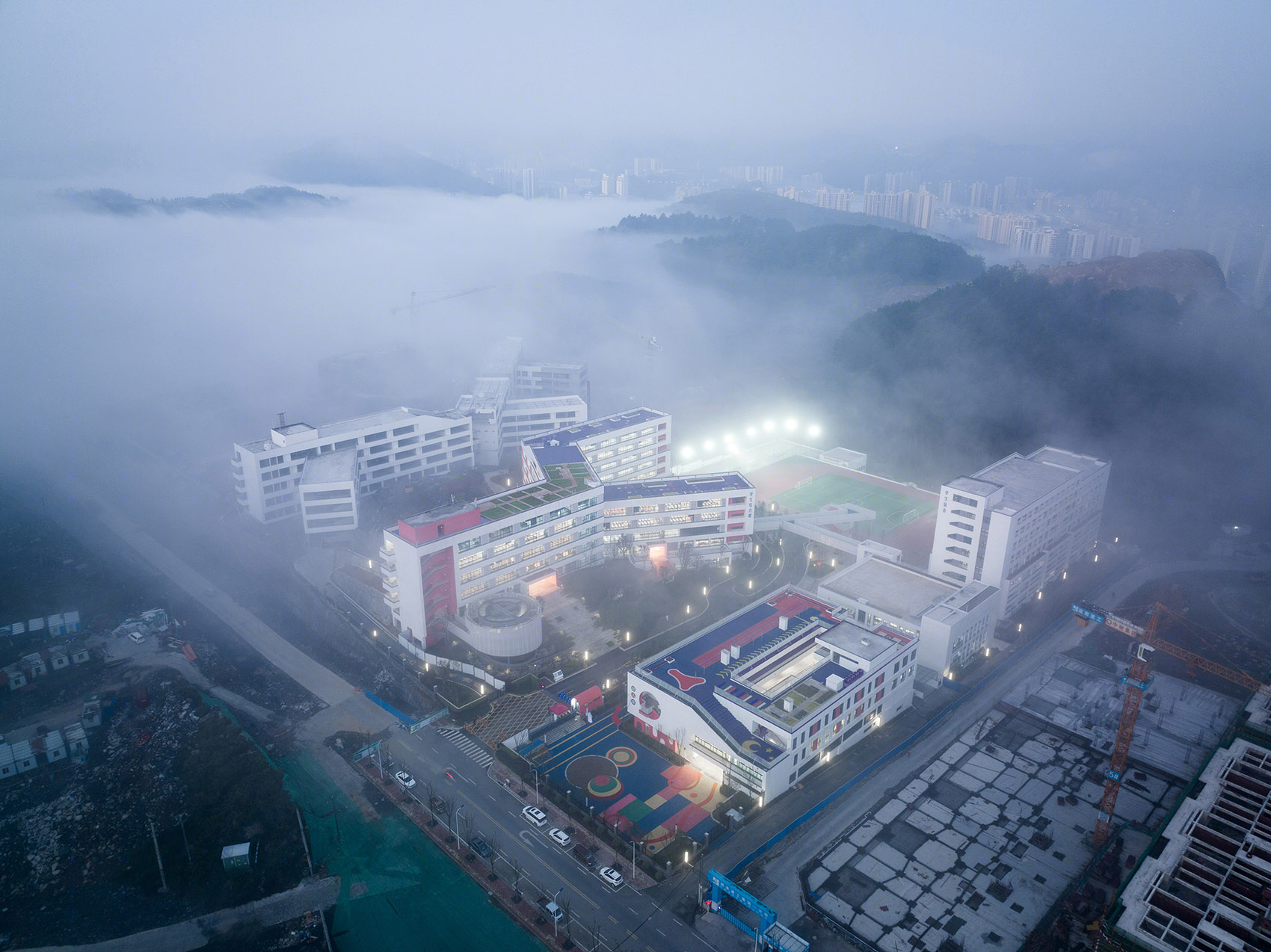 吉首中驰·湘郡礼德学校丨中国湘西丨山东建筑大学建筑城规学院象外营造工作室-11