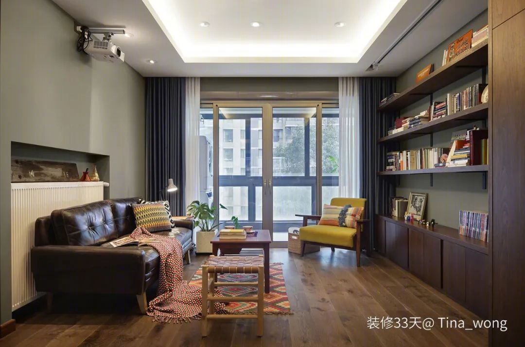 简约复古实木调三室丨中国上海丨Tina_wong（上海）-7
