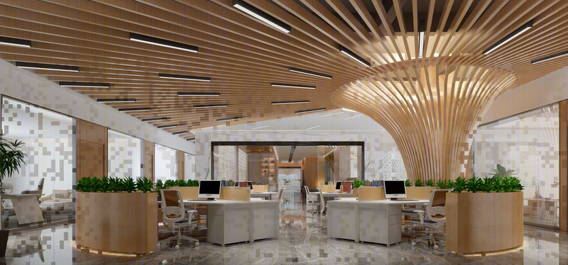 数博环球（岳阳）科技产业园总部办公大楼空间设计-7