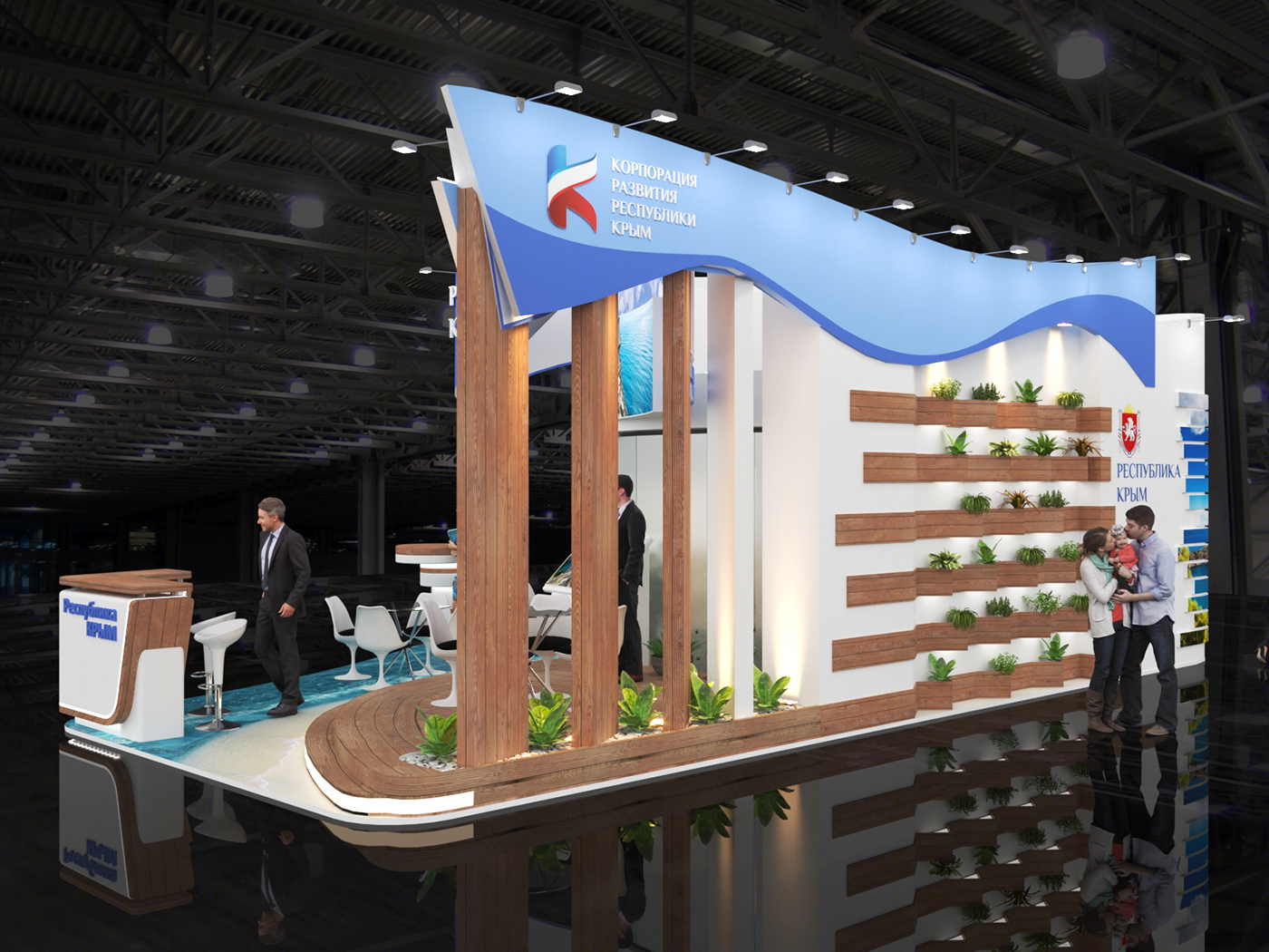 Anastasiya Gushchina丨展厅丨Exhibition stand for the Republic of Crimea-0