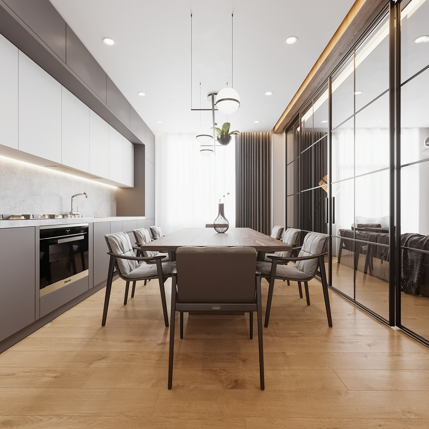 Anastasiya Gushchina丨平层丨Scandinavian interior design-9