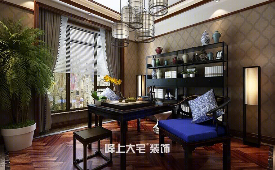 中式书房设计,古韵悠然,品质生活的艺术表达-20
