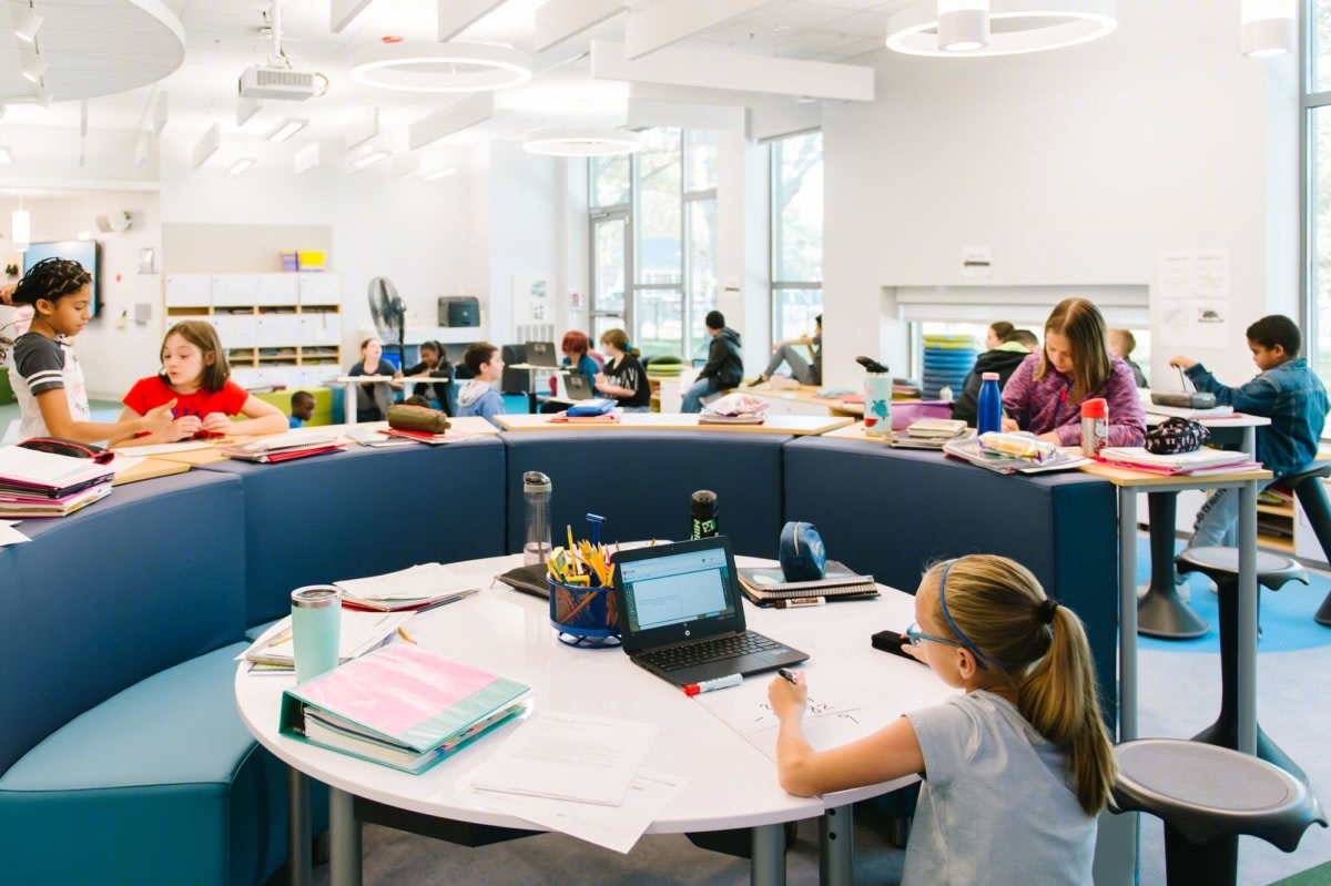Eden Park Elementary 灵活学习空间设计丨美国克兰斯顿丨Fielding International-17