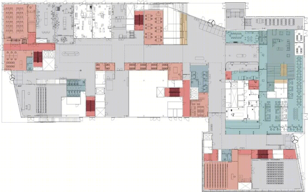 Mälardalen 大学 Eskilstuna 新校园丨瑞典丨丹麦 3XN 建筑事务所（建筑设计）,AIX 建筑事务所（室内设计）-44